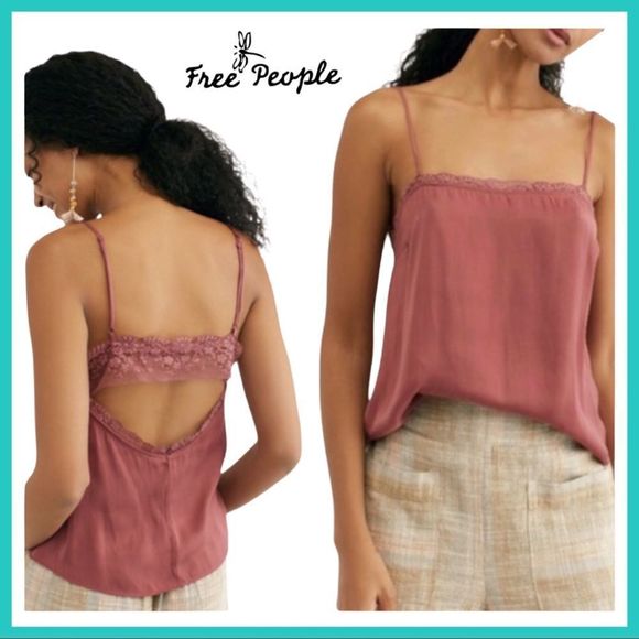 Intimately Free People Tops - NWT, LAST ONE Intimately Free People Beyond Me Cami in Deep Red - XS
